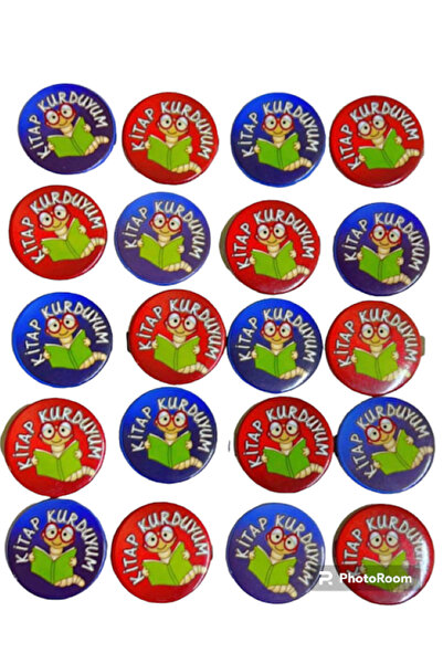 Kağıtay Öğrenci Motivasyon Rozeti (KİTAP KURDUYUM) - 20 Adet