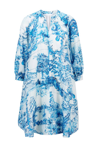 BOSS Γυναικείο Φόρεμα Καλοκαιριού 50454550 Μπλε