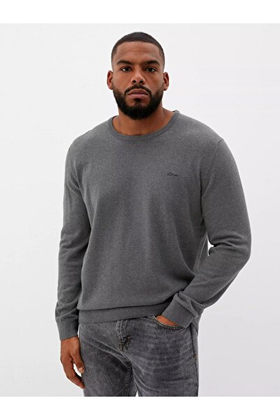 s.Oliver Big Sizes Men's sweater big sizes, with neckline at the base of the neck
