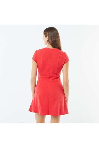 KIABI Short skater-style dress RED