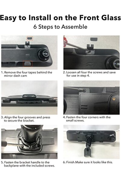 WOLFBOX OEM Bracket for USB-C G900 Series Mirror Dash Cam