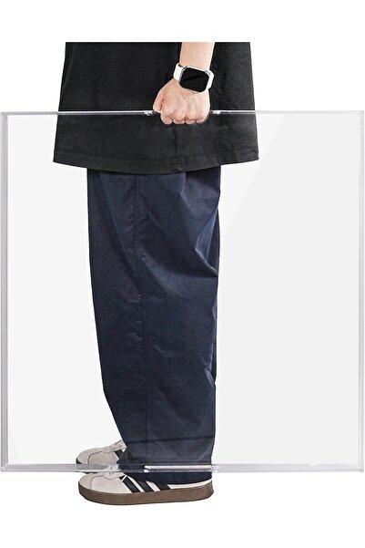 Slasa صينية أكريليك شفافة للديكور والتقديم - 61 × 61 × 5.1 سم للقهوة والشاي والطعام