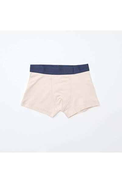 KIABI Pack of 5 pairs of plain and printed boxer shorts BLUE