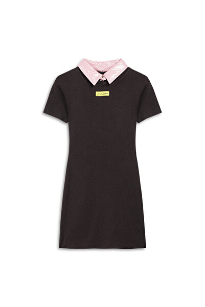 Twist KONTRAST YAKA TRİKO ELBİSE