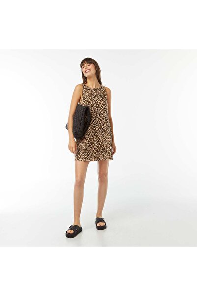 KIABI Reversible short sleeveless dress BEIGE