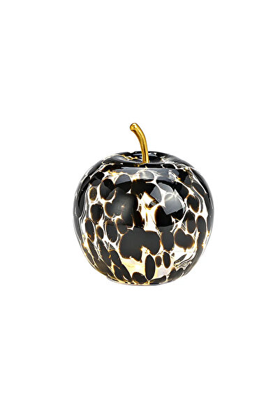 CHRISTMAS GIFTS Mar decorativ negru cu 20 leduri 16x17 cm