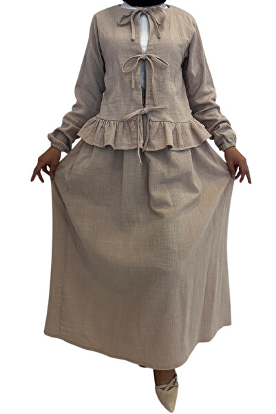 EN WOMAN Muslin Skirt Suit - Muslin Fabric Comfortable Fit 100% Cotton Women's Skirted Kimono Suit