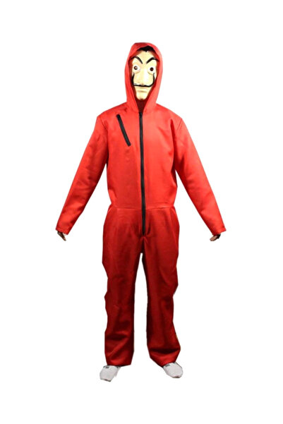 HALAMODO سالفادور دالي في مسلسل "سرقة الأموال" بذلة مع قناع مقاس XL