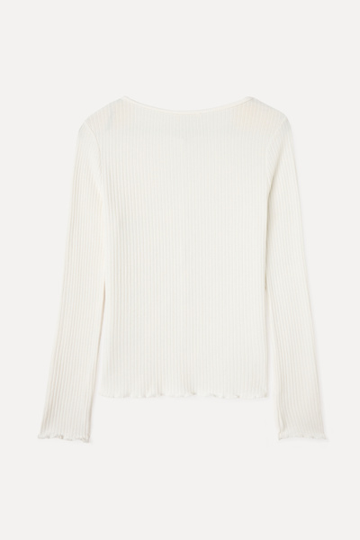 Mudo Fitted Bicycle Necklined Buttoned Blouse