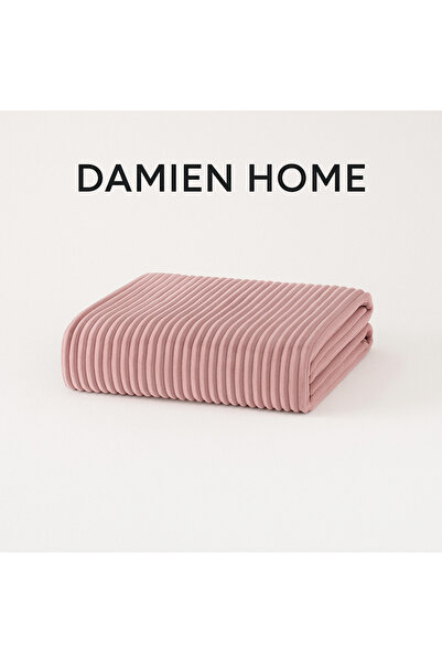 DAMIEN Holly Wellsoft Tv Battaniyesi 140x220 Cm - Pudra Çeyizlik Büyük BOY Misafirlere Uygun Geniş Ferah