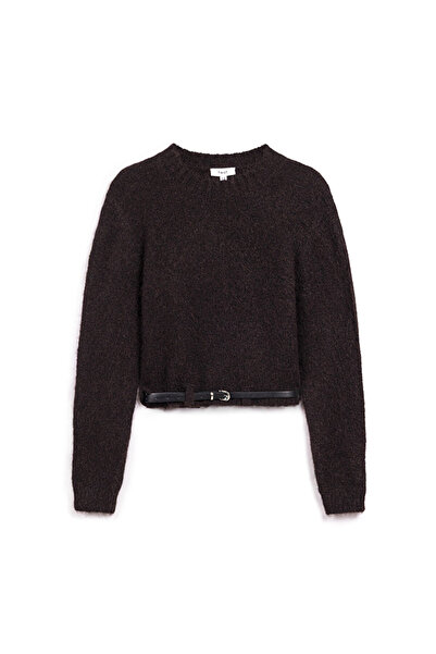 Twist Suni̇ Deri̇ Kemerli̇ Kazak