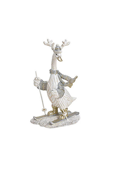 CHRISTMAS GIFTS Gascan pe schiuri Craciun 18 cm