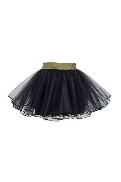 fantasialand Girls' tutu skirt, Ballerina model, black color