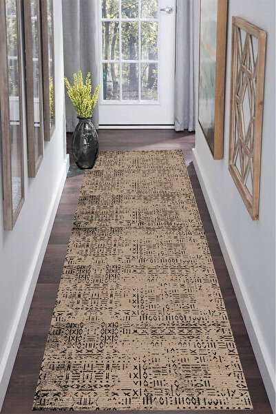 GECE HOME DİJİTAL BASKILI Kaymaz Taban Yıkanabilir Modern Mutfak Halısı Salon...