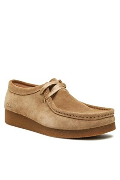CLARKS Γυναικεία ημιμπότα μπεζ CLARKS-WALLABEEEVOSH ΣΚΟΥΡΟ ΣΟΥΕΝΤ 261747474