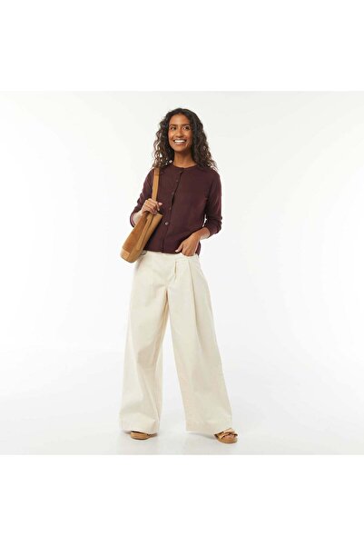 KIABI Fine-knit cardigan RED