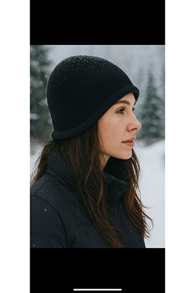 Vemod قبعة نسائية محبوكة من الصوف الداخلي تغطي الأذنين