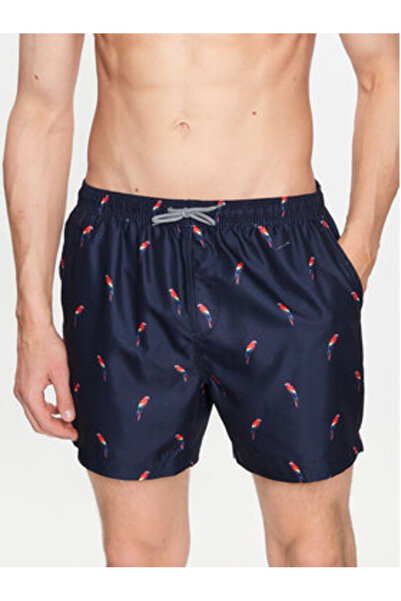 Brave Soul Ανδρικό σορτς μαγιό MSRT-PARROT μπλε σκούρο