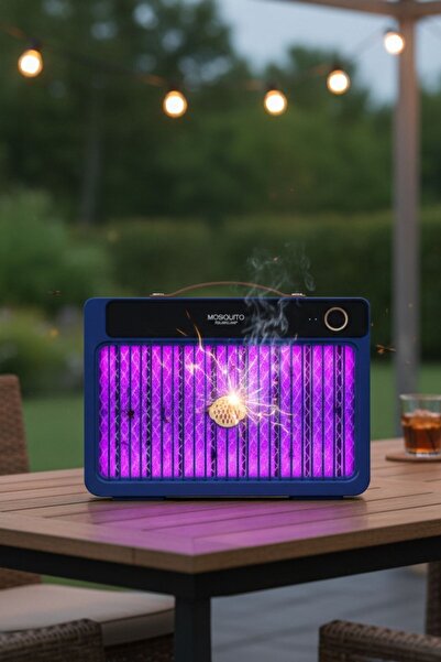 Buffer ® 4000mAh Şarj Edilebilir Kablosuz 3000V Yüksek Güçlü Elektrikli Sivrisinek Öldürücü Sivrisine