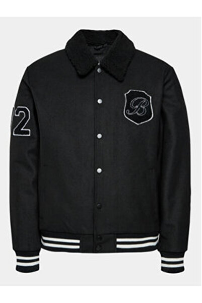 Brave Soul Ανδρικό Bomber Jacket MJK-DURDEN Μαύρο