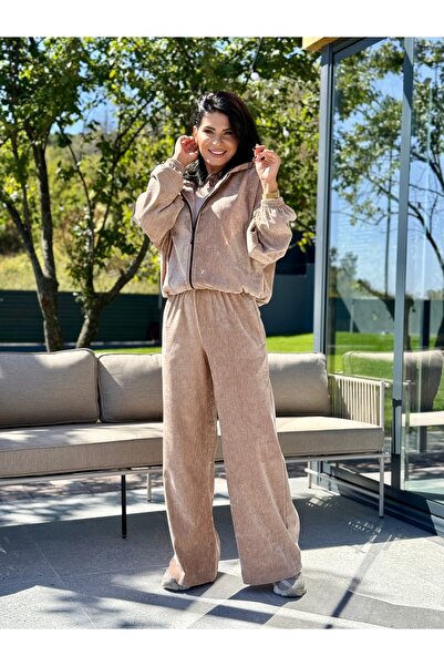 RAMONA BADESCU EXCLUSIVE Reflective velvet set – bomber jacket and pants