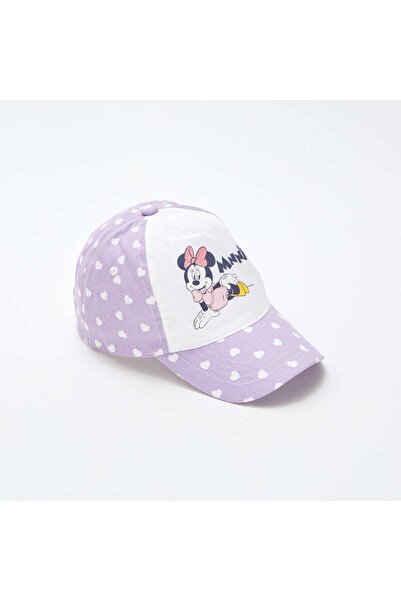 KIABI قبعة بيضاء مطبوع بطبعة ميني ماوس