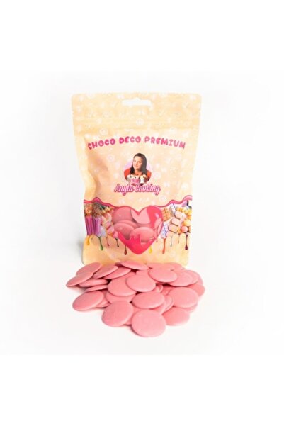 Anyta Cooking Choco Deco Premium (Deco Melts)-1 kg-(Roz-Căpșuni)-Anyta Cooking