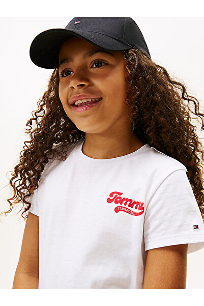 Tommy Hilfiger Girl's Tommy Graphic Flock T-Shirt