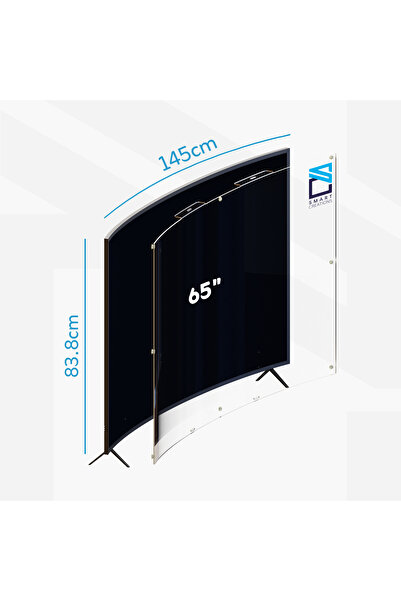 SMART CREATIONS 65" Curved TV Screen Protector – Shatterproof, Scratch & Water Resistant, HD Clear