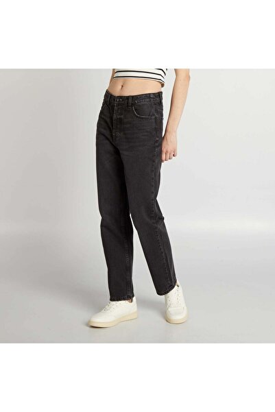 KIABI High-rise straight jeans GREY