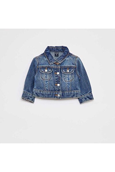KIABI Denim jacket with press-stud fastening BLUE