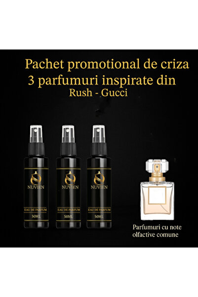 Nuvien Set of 3 Perfumes 50ml – Inspired by Rush G