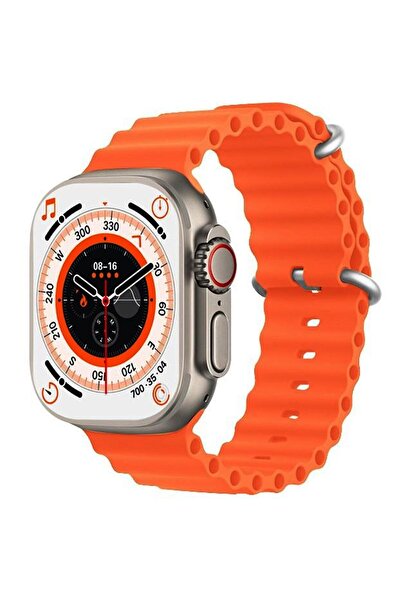 Smart T-8 Akıllı Saat Bluetooth Arama Sıcaklık Ölçüm Sağlık Izleme Ekran Kablosuz Şarj Çift Kordon