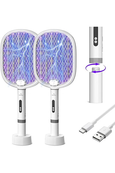 PALONE مضرب ذباب كهربائي، قاتل ذباب USB قابل لإعادة الشحن، قاتل ذباب عملي