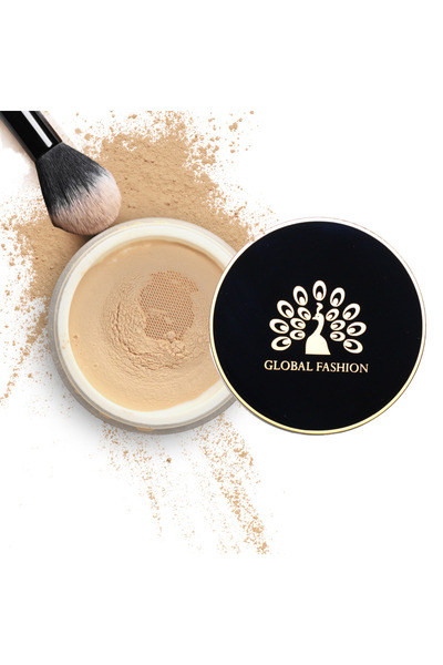 global fashion بودرة تثبيت الهواء 10 جرام - خفيفة الوزن، تتحكم في الزيوت، لمس...