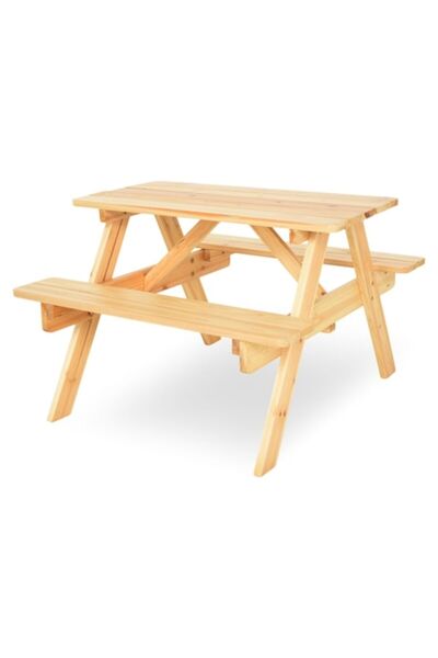 Maison Mex Furniture set folding table with 2 benches, KIDS PICNIC, L.75 l.85.5 H.53 cm,