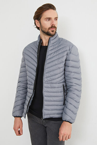 Fulla Moda Zippered Puffer Jacket