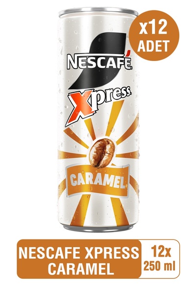 Nescafe NESCAFÉ XPRESS Caramel Soğuk Kahve 250ml x12