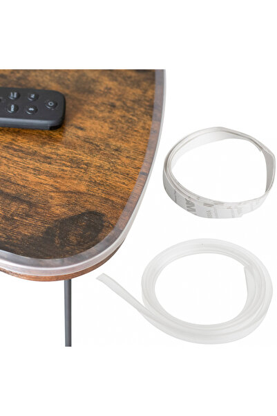 Ikonka Self-adhesive silicone tape, Ikonka, for protecting furniture edges 100 x 1 cm, transparent