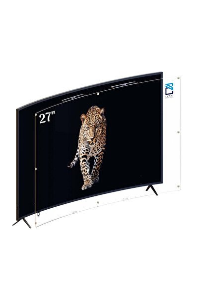 SMART CREATIONS 27" Curved TV Screen Protector – Shatterproof, Scratch & Water Resistant, HD Clear