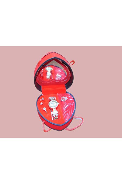 UNLIMITED Collection Women's Jewelry Set with Watch in Heart-Shaped Box