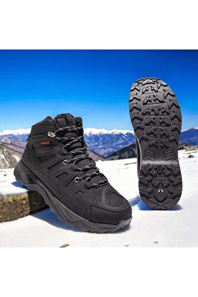 Modlet.ro Men's black lace-up boots MOD12801