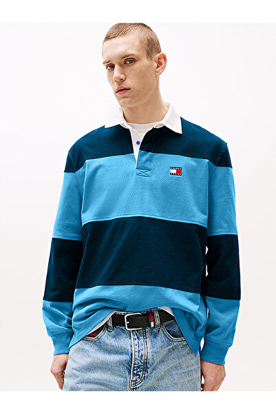 Tommy Hilfiger Men's Tjm Relaxed Fit Colorblock Polo T-Shirt