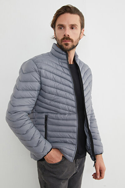 Fulla Moda Zippered Puffer Jacket