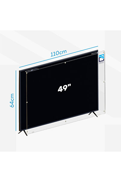 SMART CREATIONS 49" TV Screen Protector – Shatterproof, Scratch & Water Resistant, HD Clear