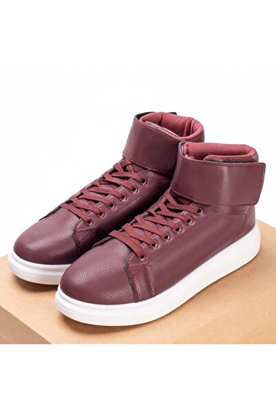 BMoD Ghete bărbătești vișinii cu șireturi și velcro MOD07487