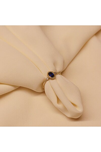 TAHAN MÜCEVHERAT Vintage Safir Minimal Yüzük-12