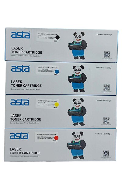 ASTA حبر متوافق مع خرطوشة حبر HP 126A البديلة لطابعات HP CE310A CE311A CE312A CE313A