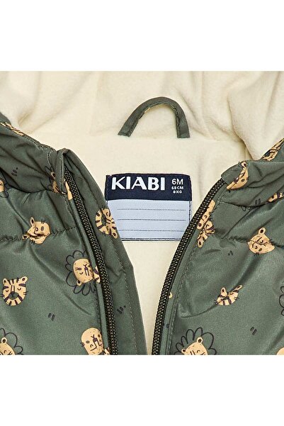KIABI Hooded Puffer Jacket GREEN