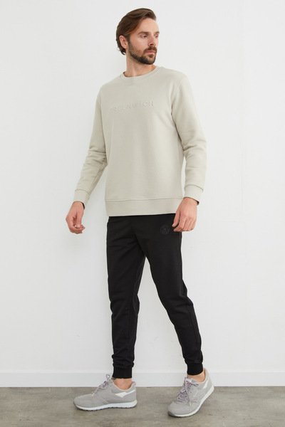 Fulla Moda Світшот з вишивкою Greenwich з велосипедним коміром